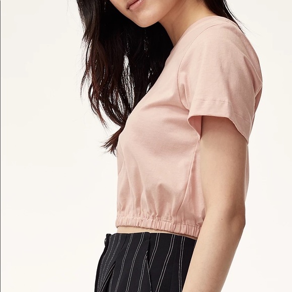 ARITZIA WILFRED - PIAF CROPPED T-SHIRT (Size S) - Picture 4 of 5